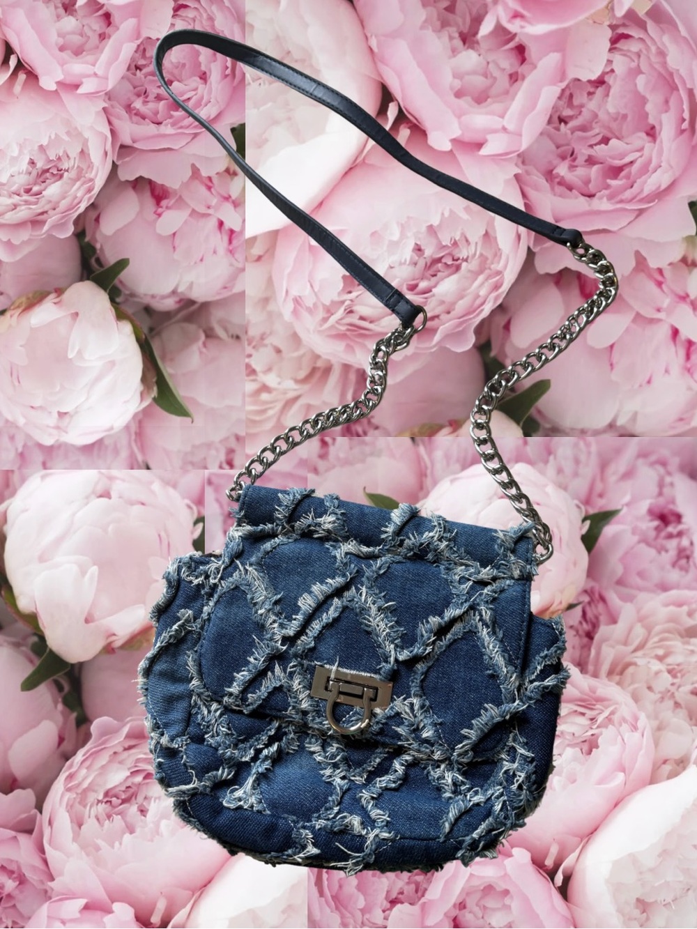 Carlos by Carlos Santana Denim Frayed Crossbody